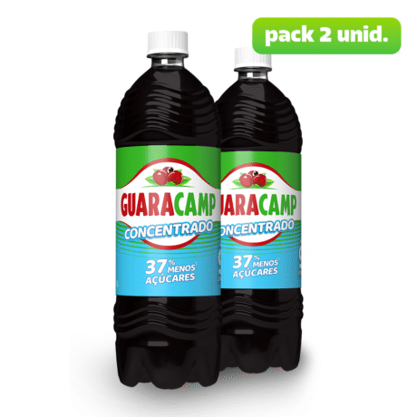 Pack Concentrado Guaraná Menos Açúcar - 1L